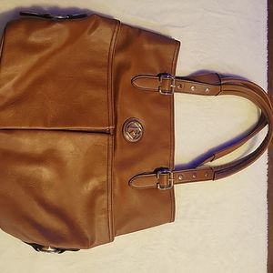 Brown leather relic purse